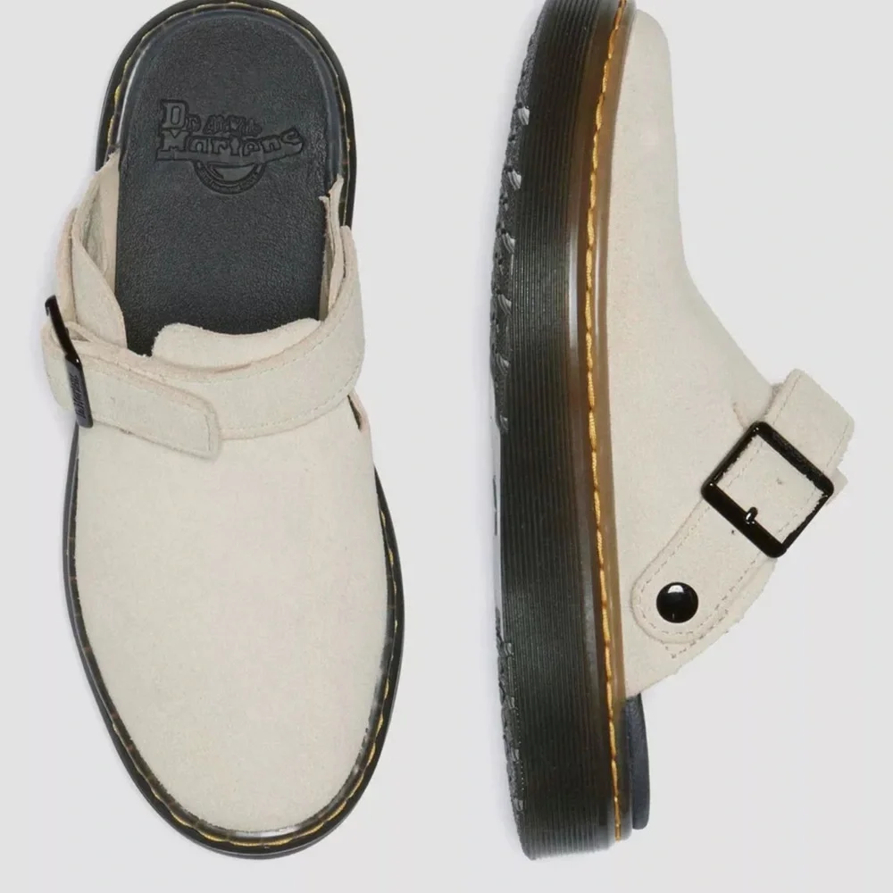 Dr. Martens CARLSON SUEDE CASUAL SLINGBACK MULES in Sand